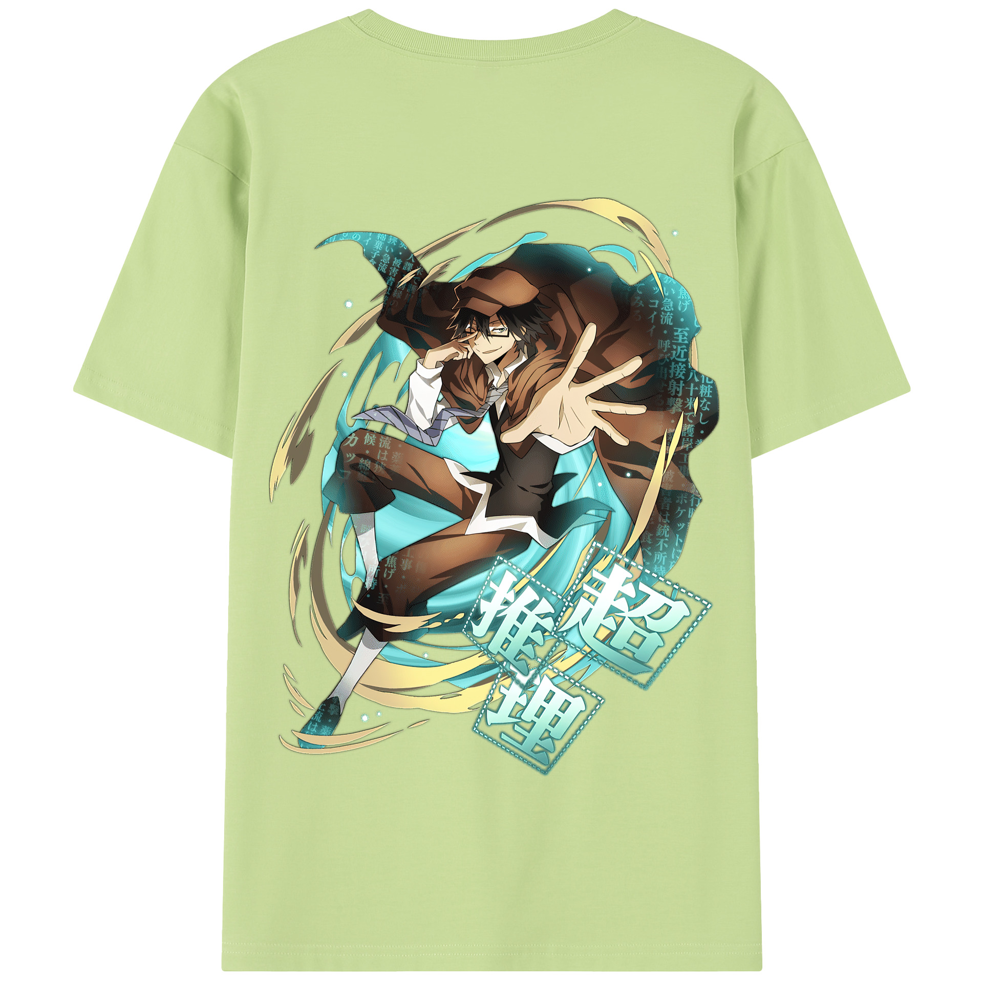 （画像用） 文豪ストレイドッグス Bungo Stray Dogs 綿100％半袖Tシャツ（背面プリント）